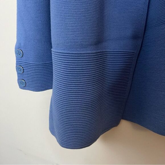 Talbots Open Front Textured Draped Cardigan - Picture 5 of 6